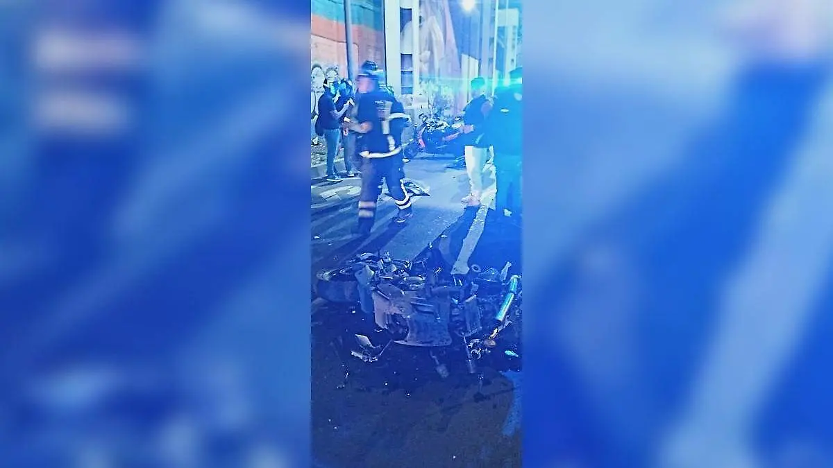 motociclista iztapalapa BOMBEROS