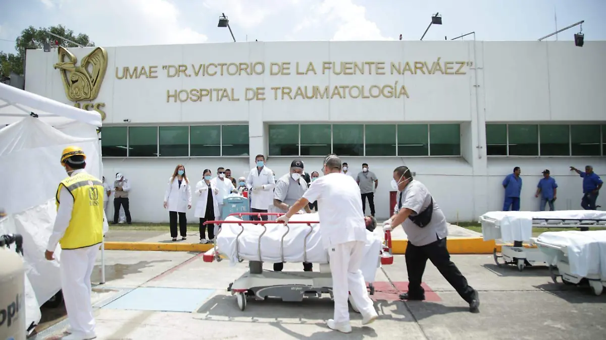 Hospital de Traumatología “Dr. Victorio de la Fuente Narváez” simulacro