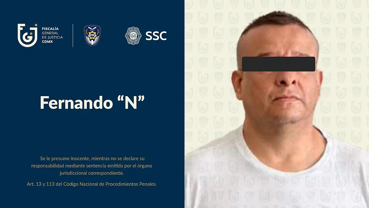 Fernando N vinculado FISCALIA CDMX