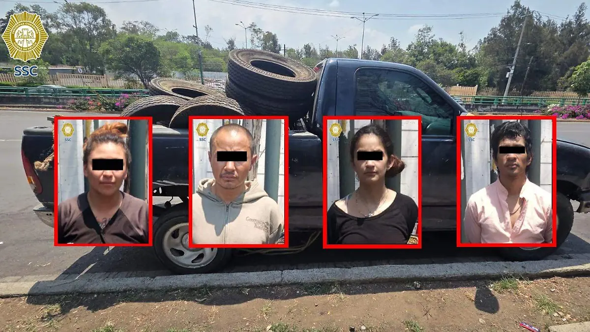 detenidos robo llantas SSC