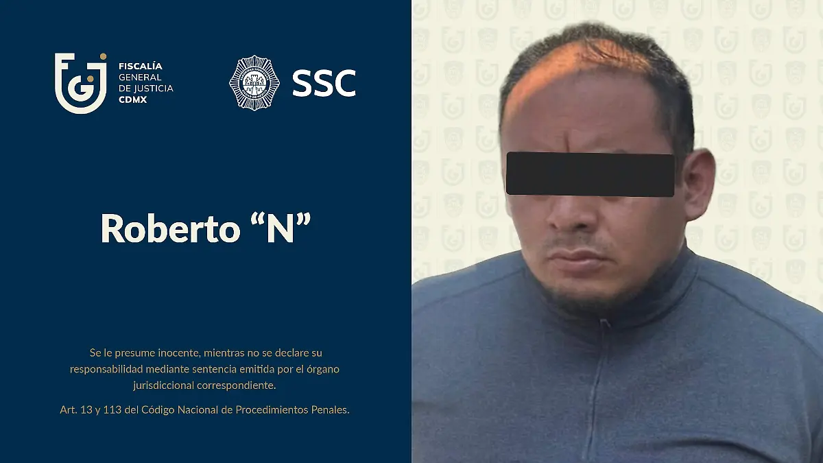 Roberto N detenido feminicidio fiscalia cdmx