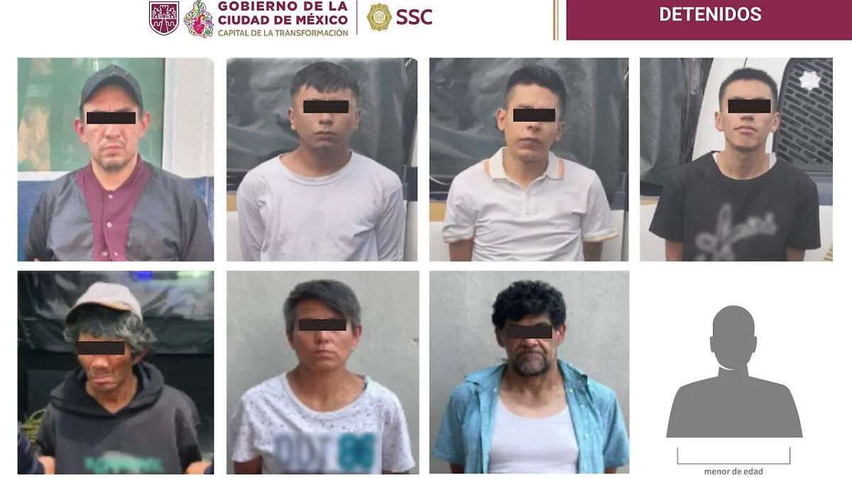 8 DETENIDOS