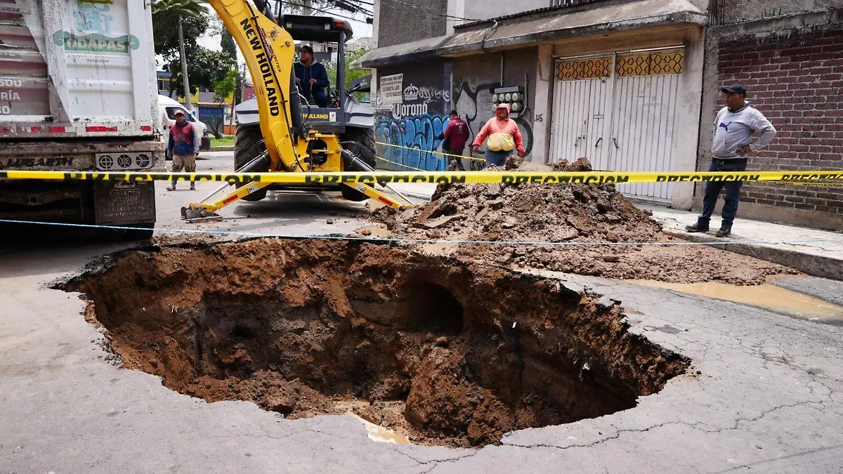 socavon neza Organismo de agua municipal de Neza