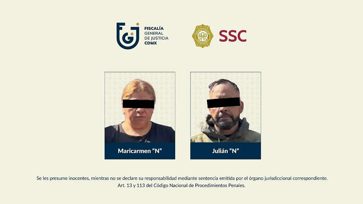 integrantes los madame FISCALIA CDMX