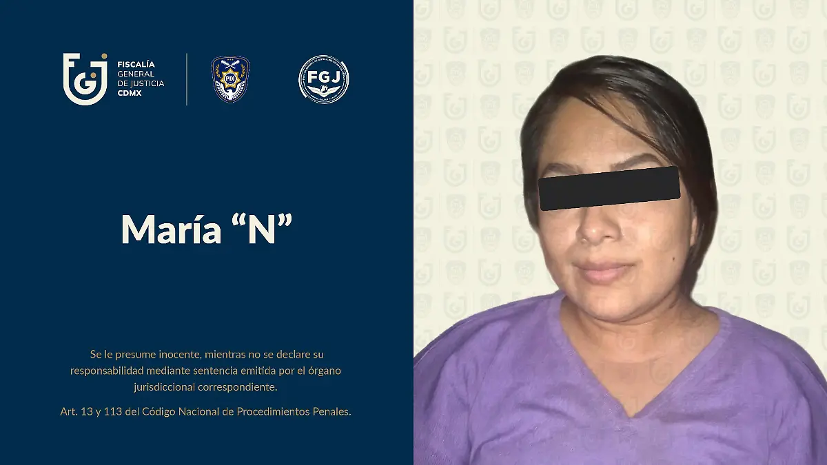 María N 1 FGJCDMX detenida fraude