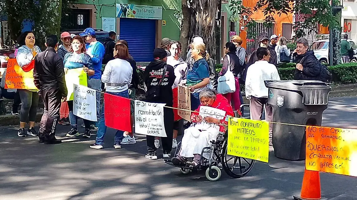 bloqueo deportivo coyoacan