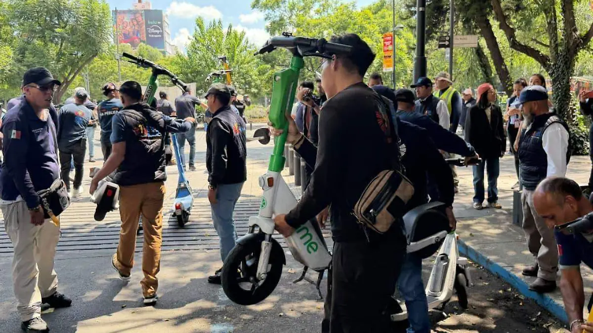 retiran scooters cuauhtemoc