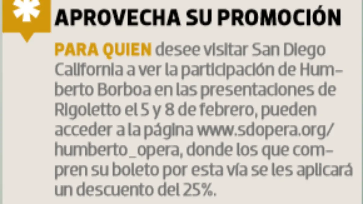 descuento Su voz rebasa fronteras