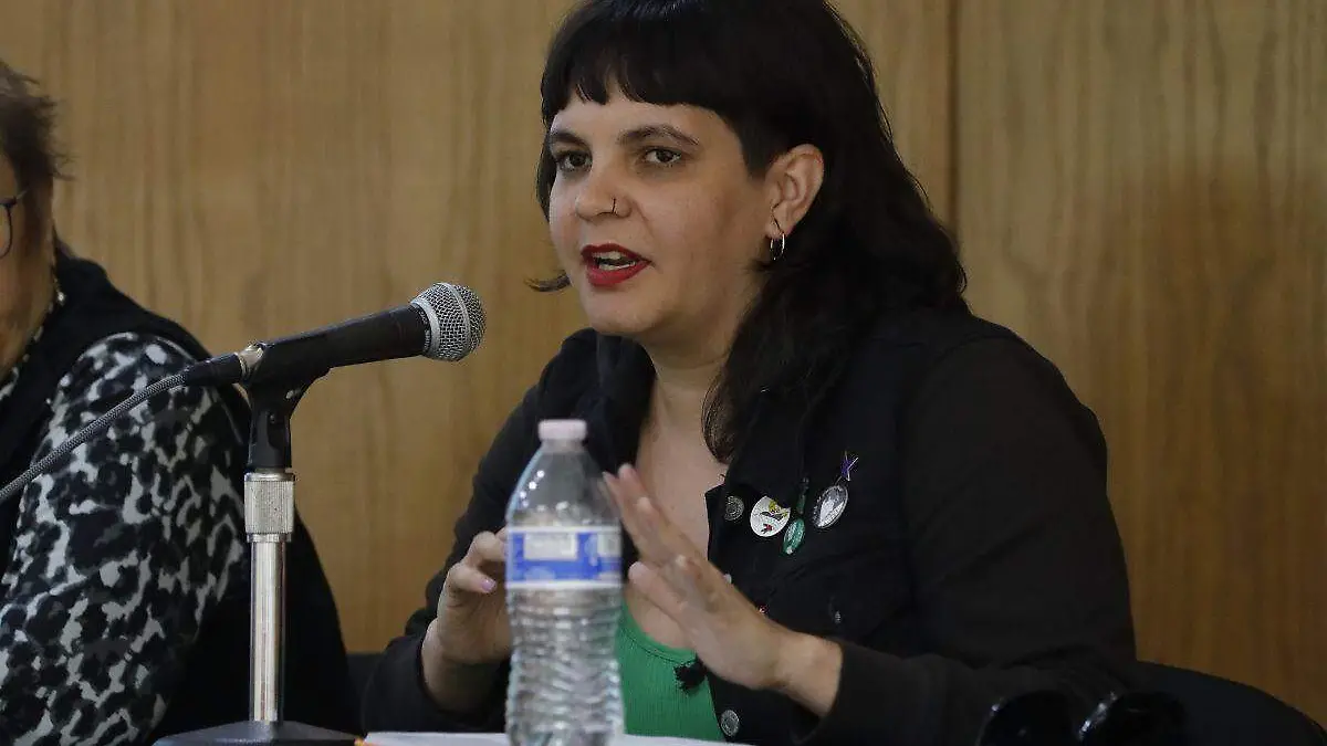 Perla Martínez integrante de la colectiva Las Borders