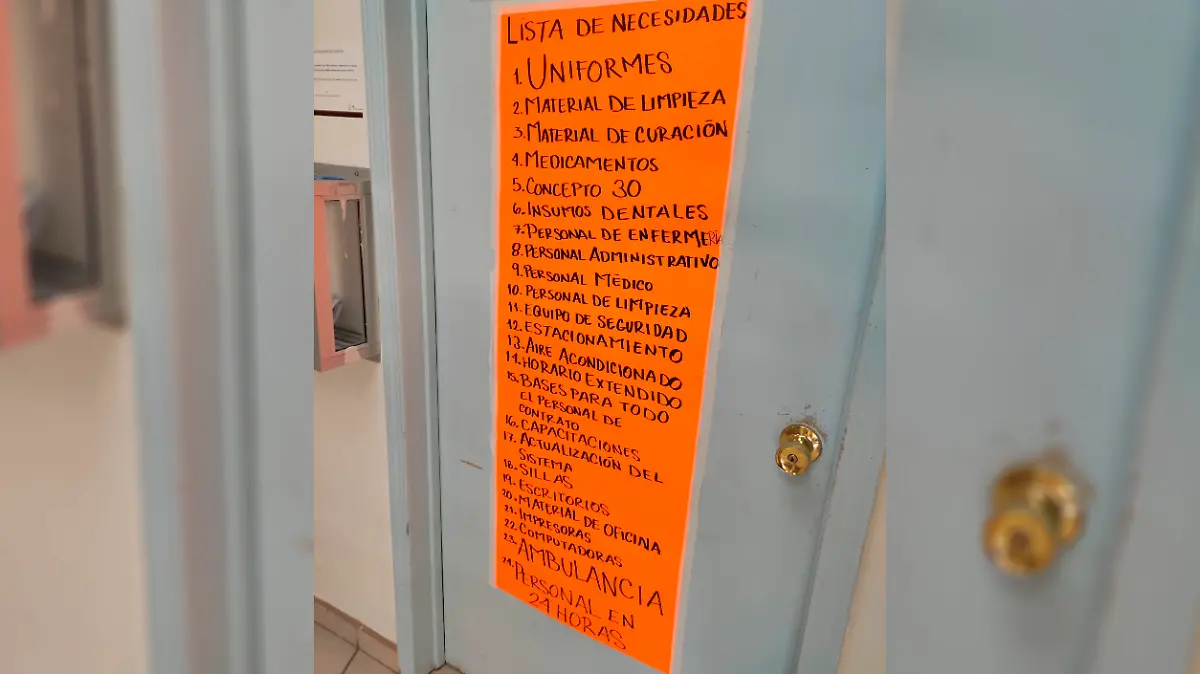 Trabajan bajo protesta en el Centro de Salud Santa Isabel