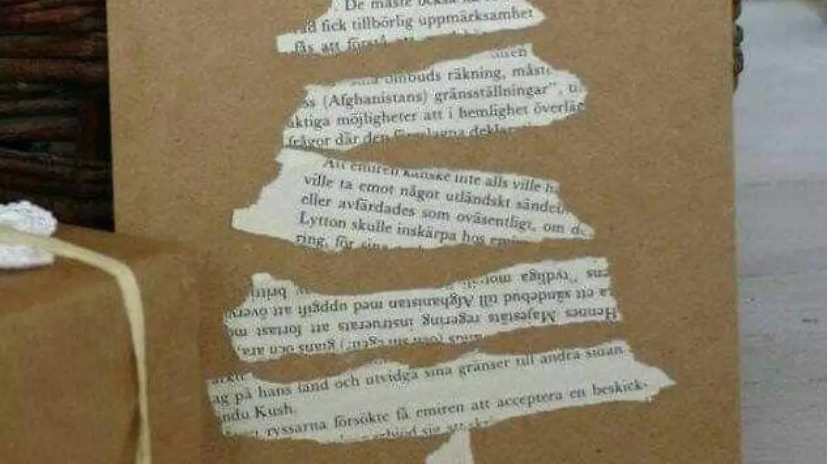 Envoltura con periódico