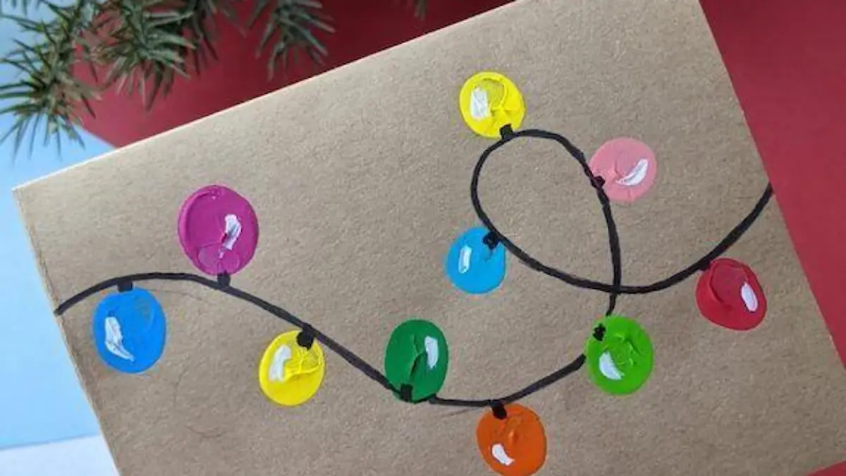 Envoltura decoración luces navideñas