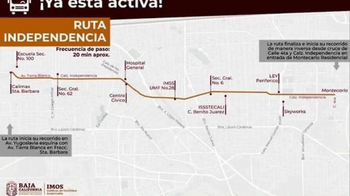 Con dos unidades reactivan ruta independencia 