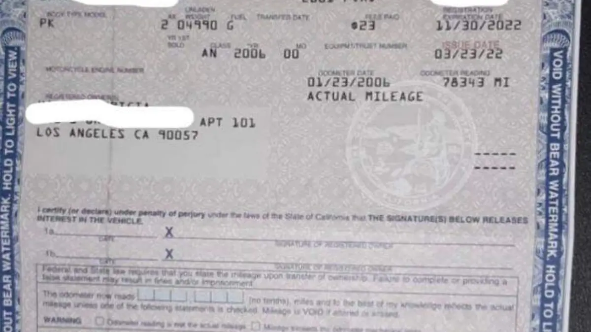 Venta de títulos de California