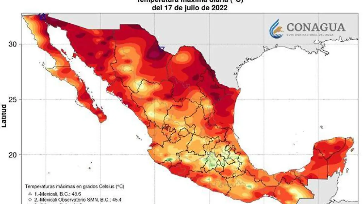 Encabeza Mexicali como la ciudad más caliente de México