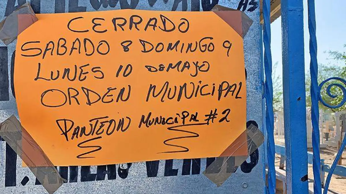 Anuncio panteón municipal Número 2