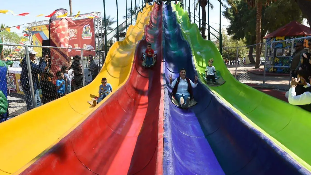 tobogan del bosque de la ciudad