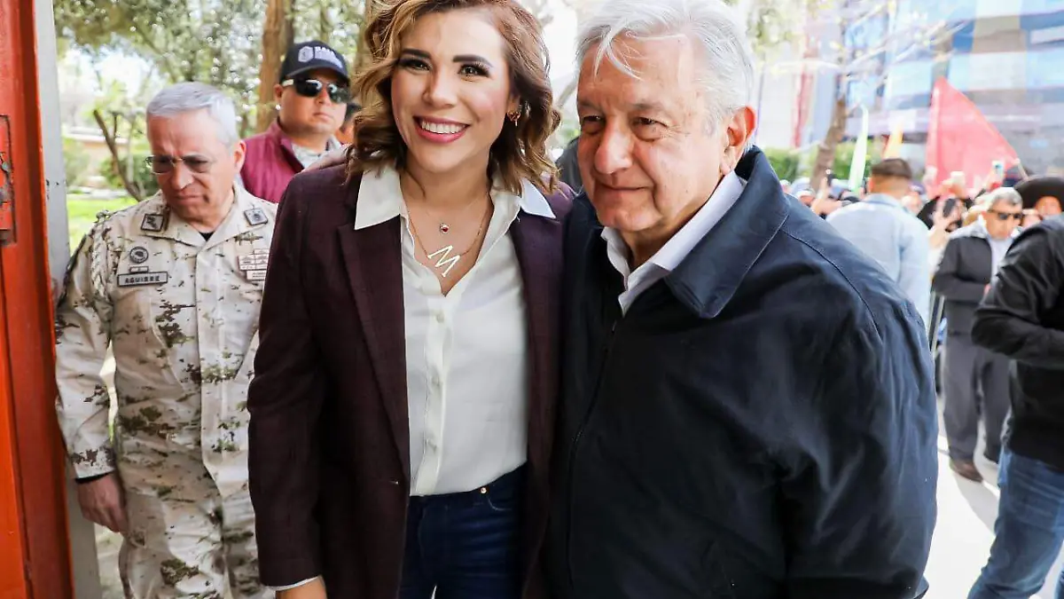 Marina del Pilar y AMLO 