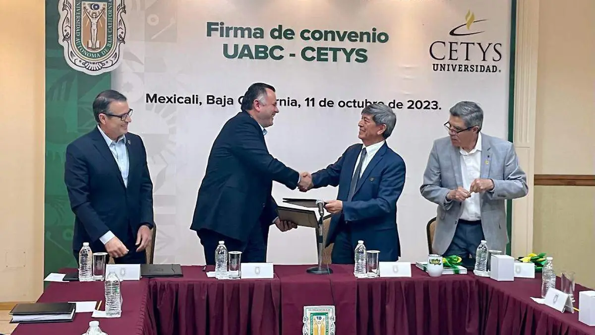 Firman convenio histórico de colaboración UABC y CETYS 