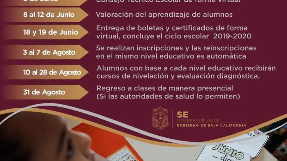 A principios de septiembre iniciará próximo ciclo escolar