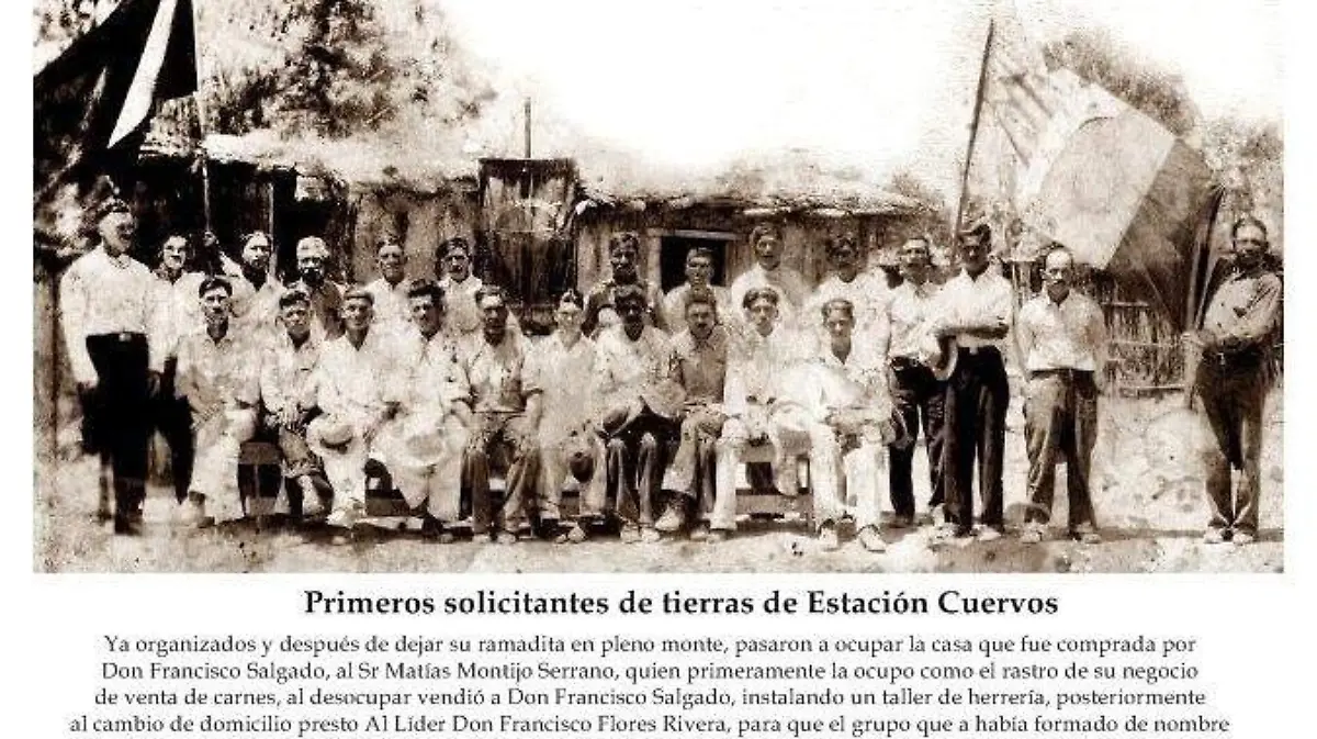 2 PRIMEROS SOLICITANTES DE TIERRAS ESTACION CUERVOS 1924