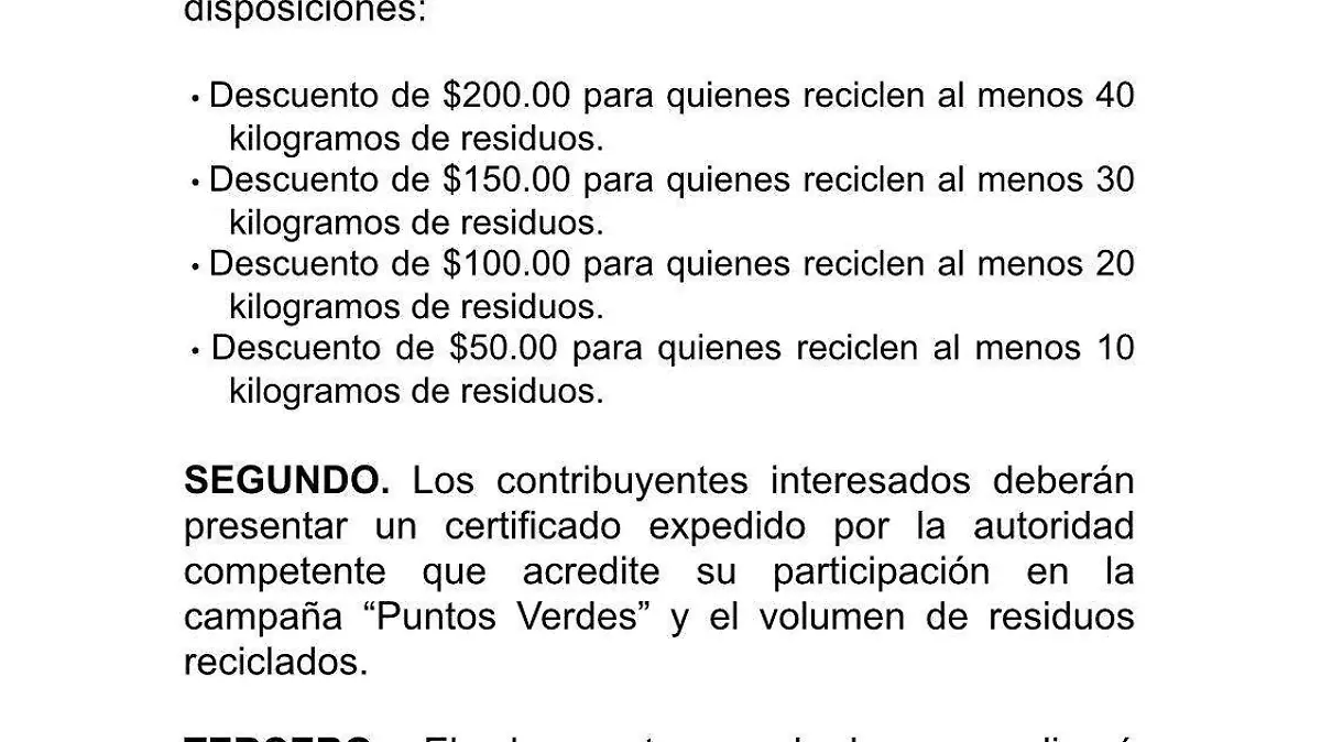 Aprueban descuentos a predial por reciclar en Tecate