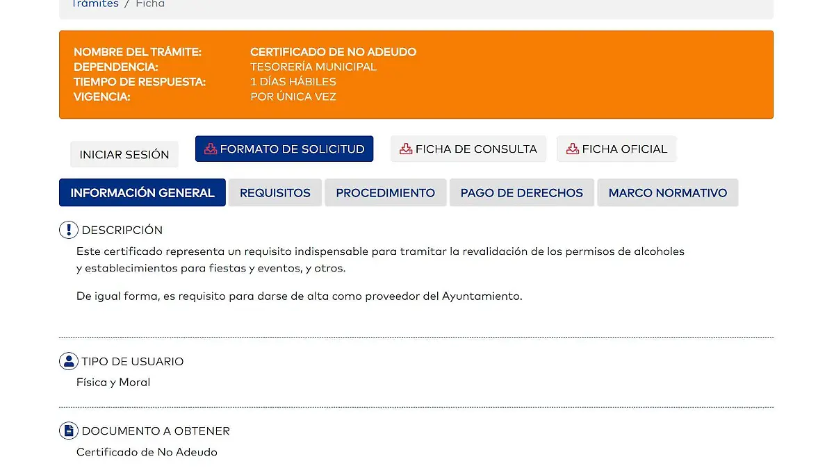 Nuevo requisito en Mexicali: Certificado de No Adeudo y su costo en 2024