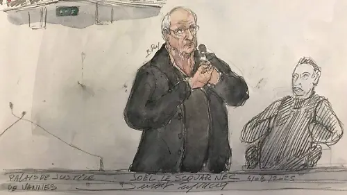Cirujano francés Joël Le Scouarnec en su juicio por agresión sexual