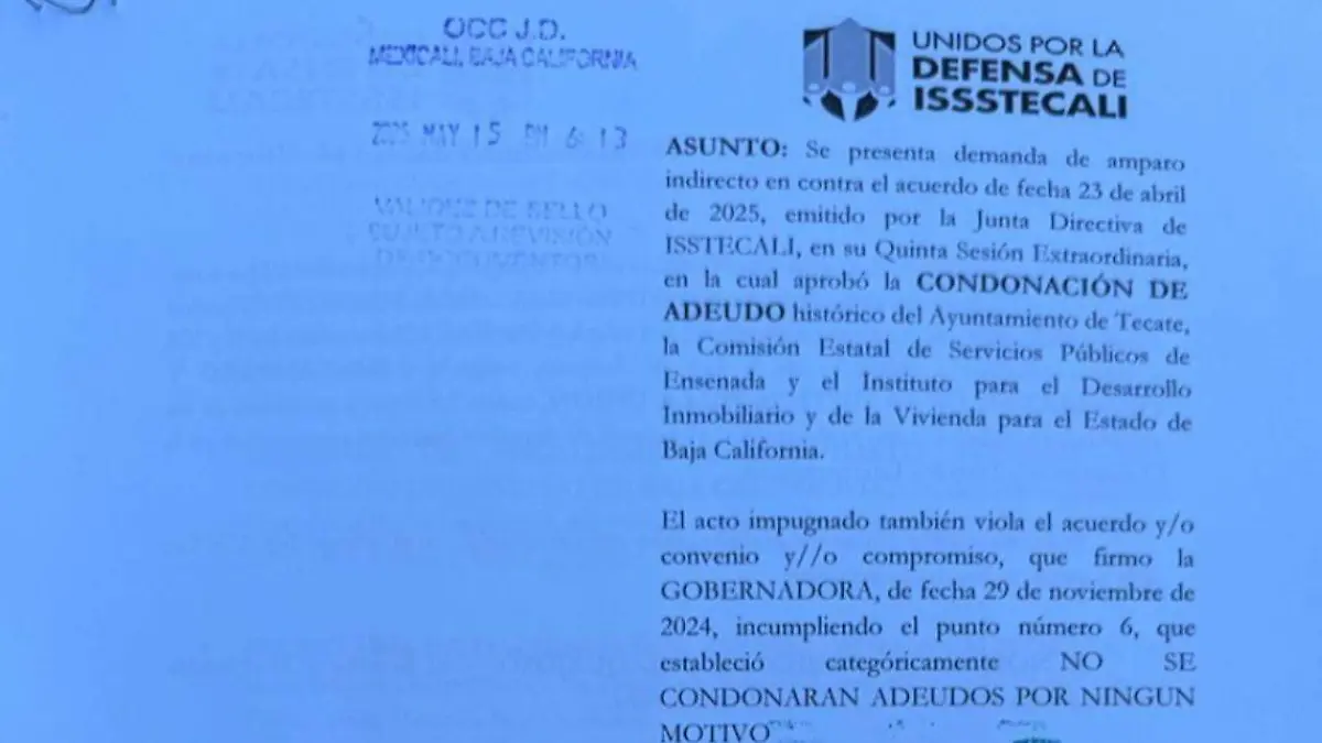 Documento firmado el 28 de noviembre de 2024 por Marina del Pilar Avila Olmeda establece en su punto 6 que no se condonarán adeudos por ningún motivo