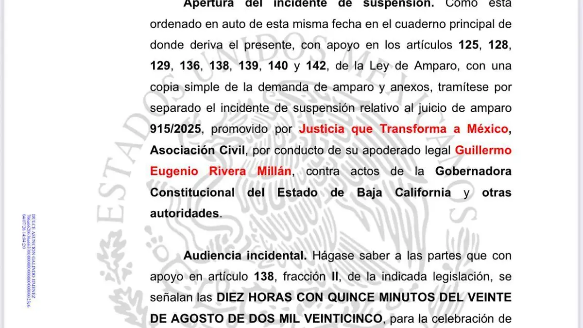 Ordenan suspensión provisional contra protocolo “antimanifestaciones”