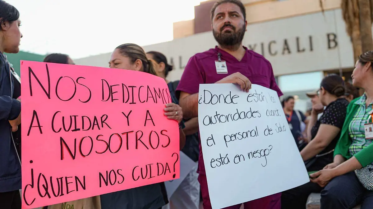 Exige personal de Salud protocolos de seguridad en el HGM