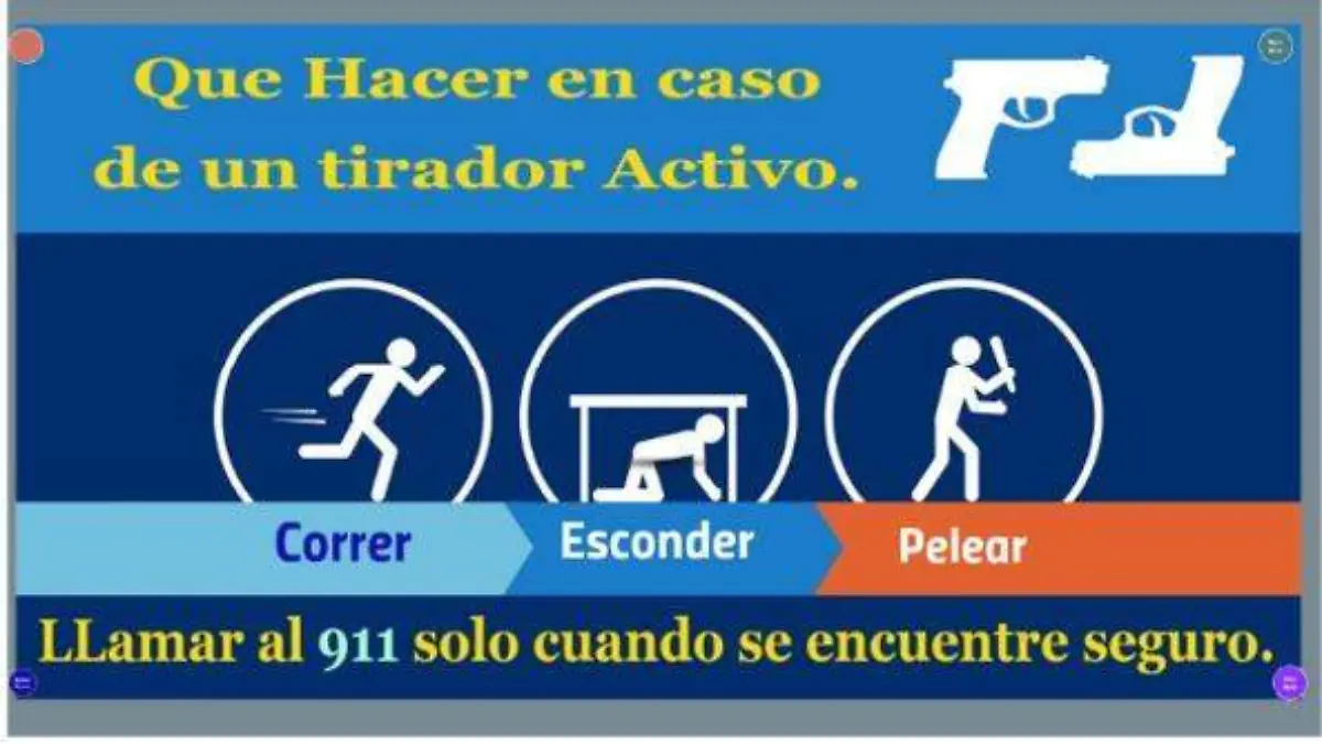 que hacer en caso de tiroteo
