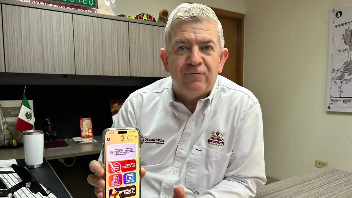 José Oscar Vega Marín, sindico procurador de Mexicali