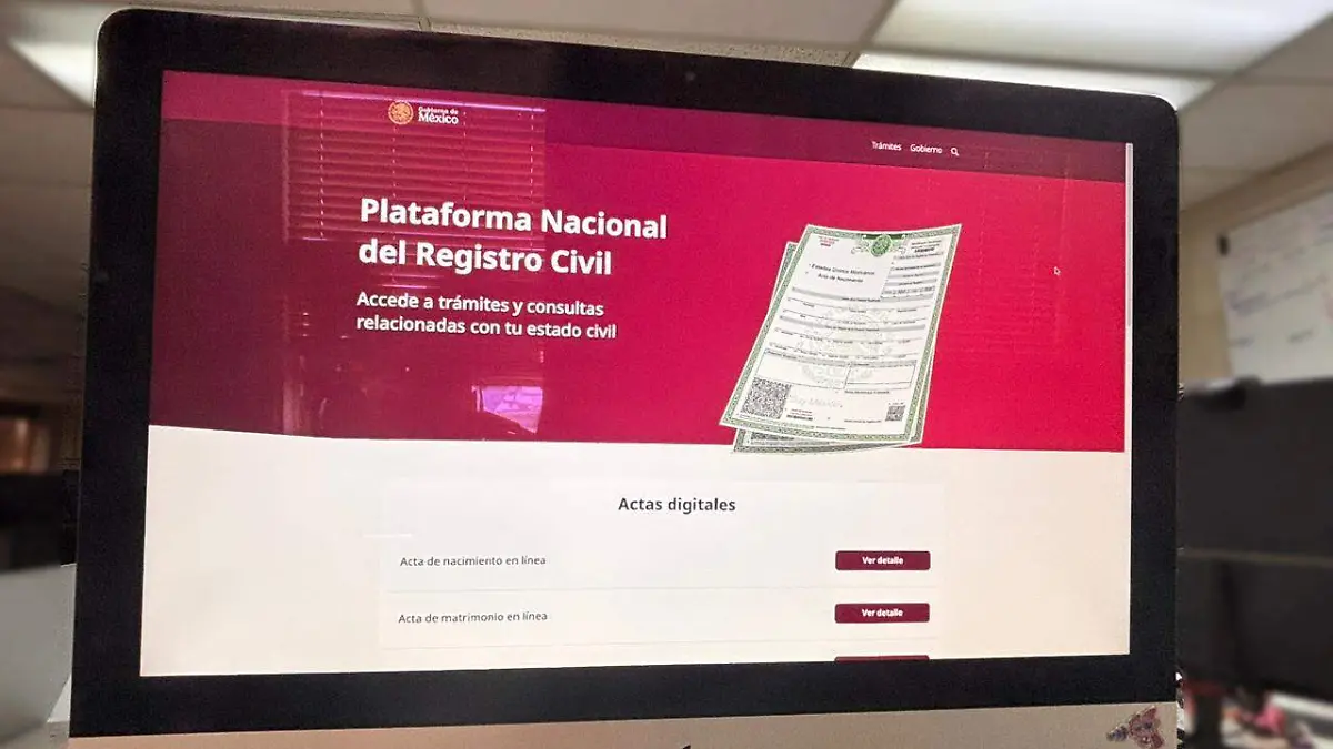 plataforma nacional del registro civil
