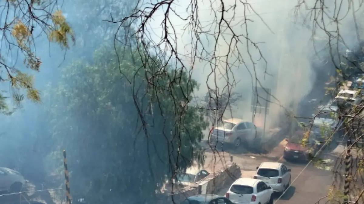 Incendio pozuelos - Guanajuato capital