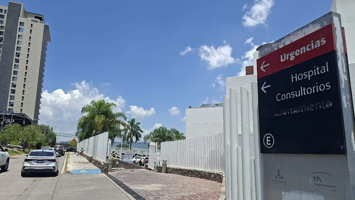 CORTESÍA BALEADO HOSPITAL ÁNGELES