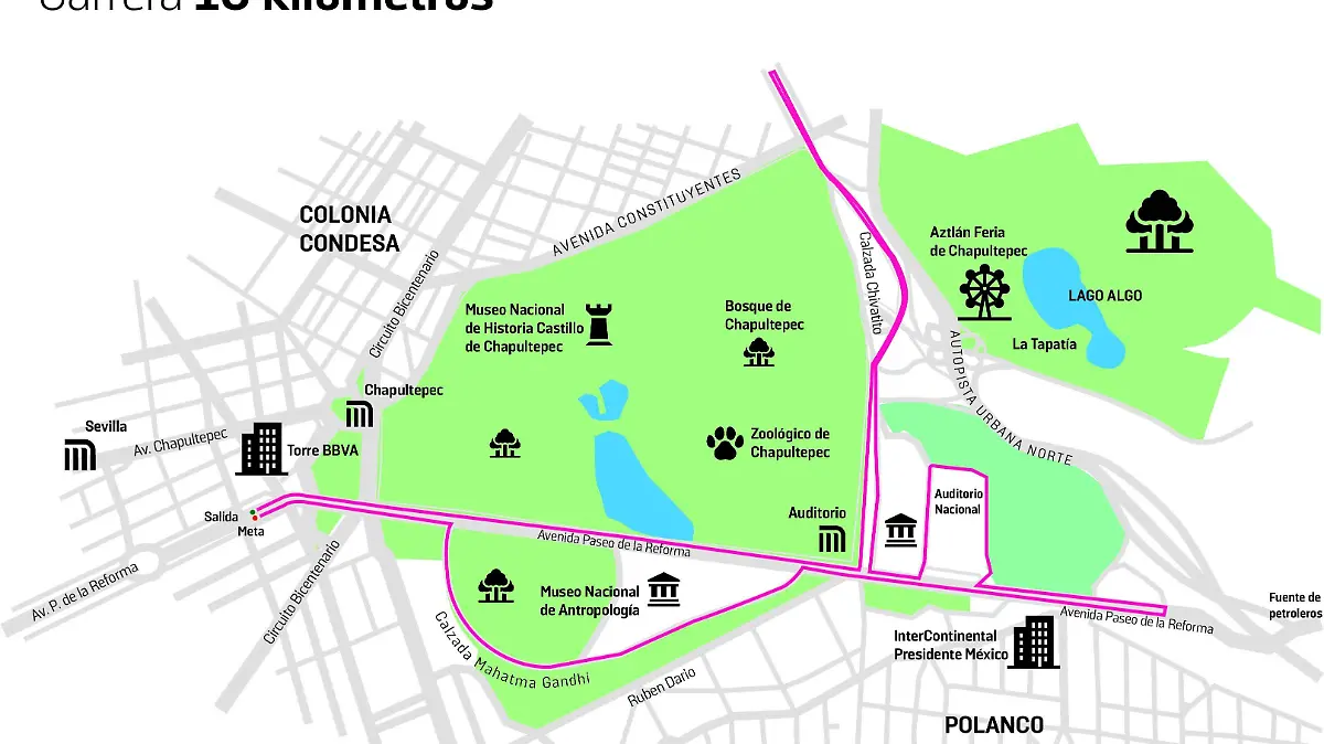 Mapa 10km carrera ESTO 