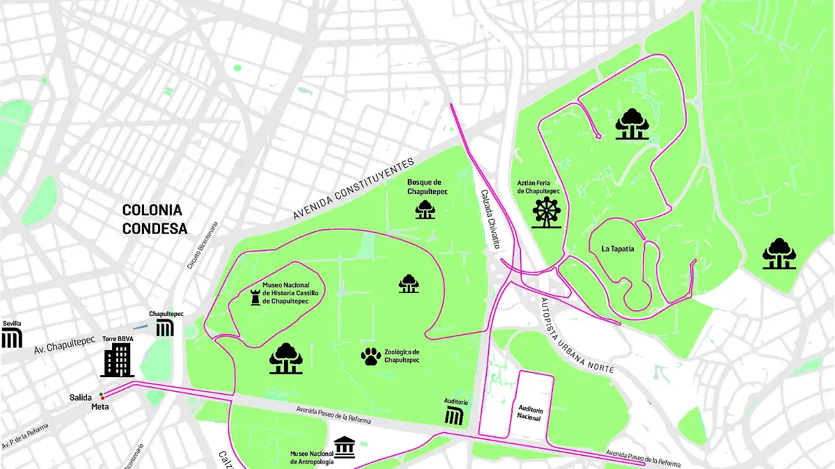 Mapa 21km carrera ESTO 