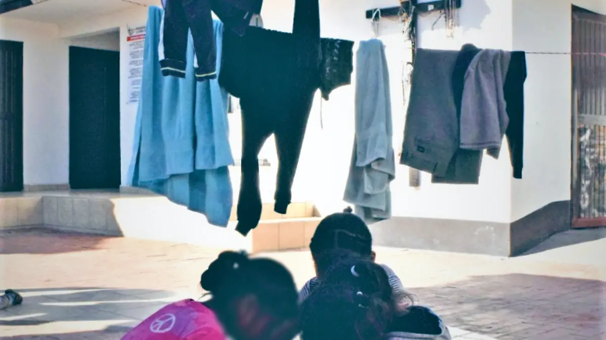 Niños en albergue 