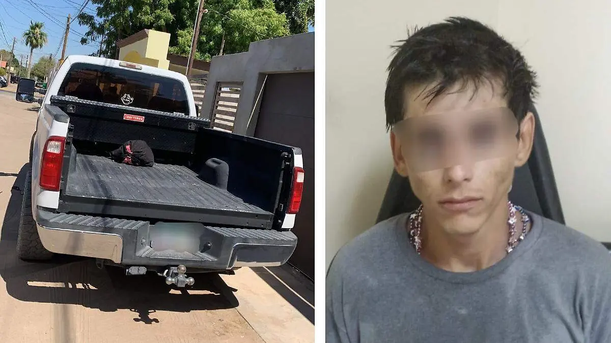 Andrés, fue detenido con vehículo que fue robado en los Estados Unidos