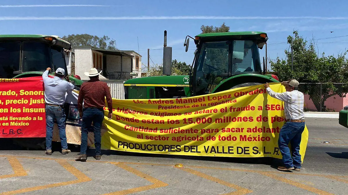 Trigueros piden precios justos