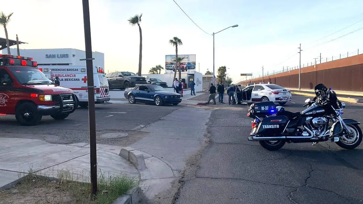 choque en la línea