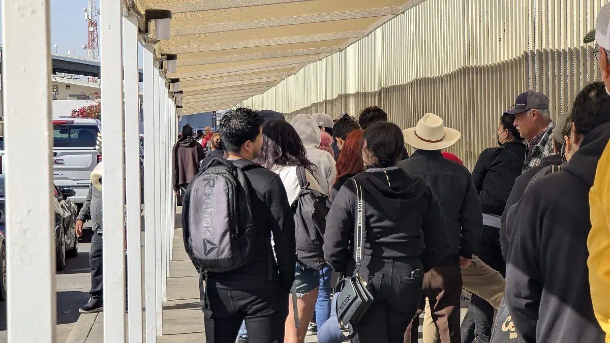 Cruce peatonal frontera de San Luis
