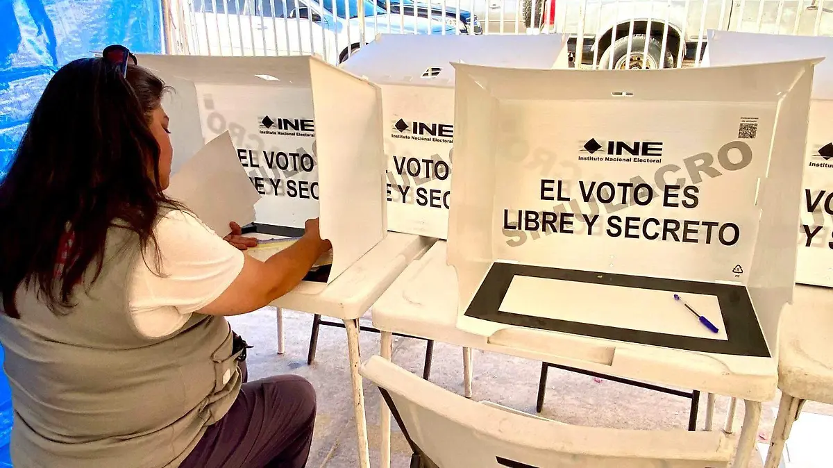 Realizan similacro para la eleccion del poder judicial 