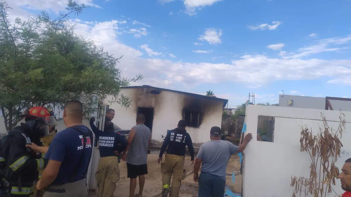 se incendia vivienda