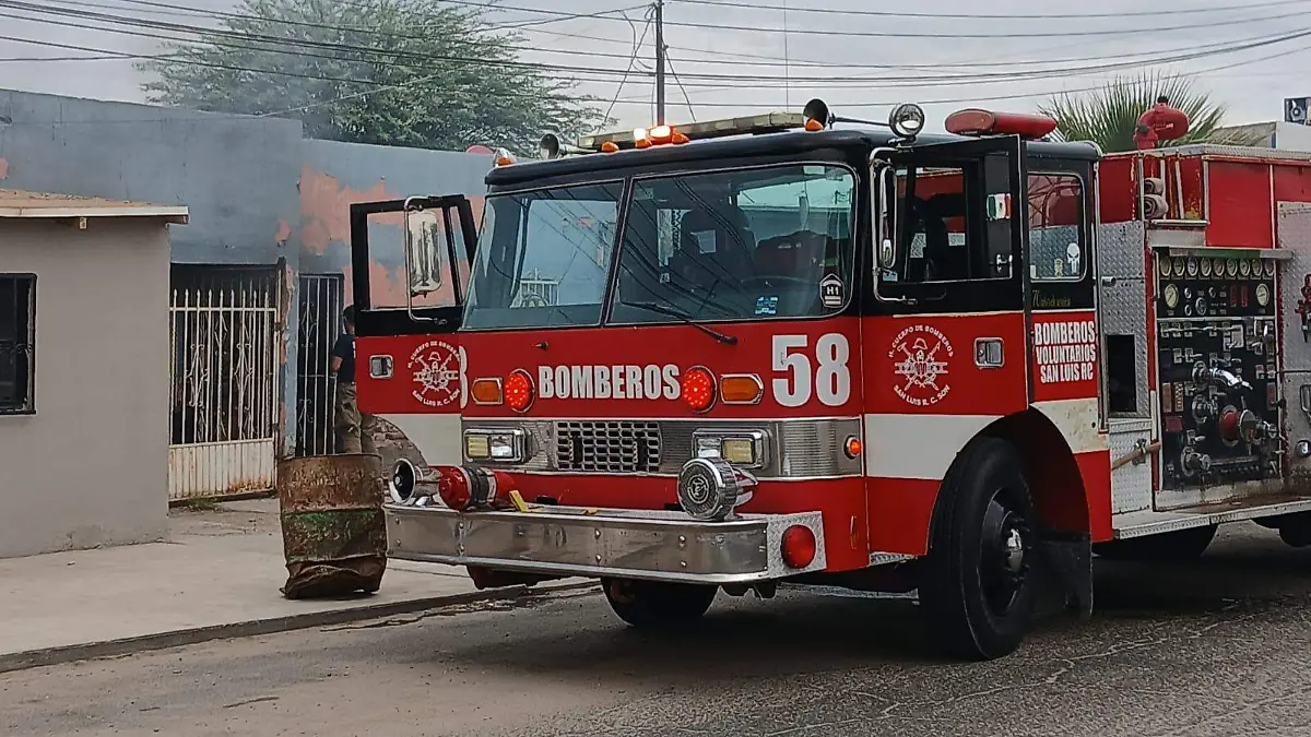 incendio en casa abandonada