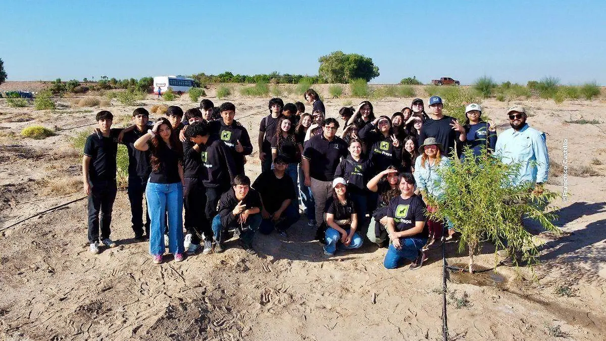 Celebran transformación de zona árida en bosque de árboles nativos