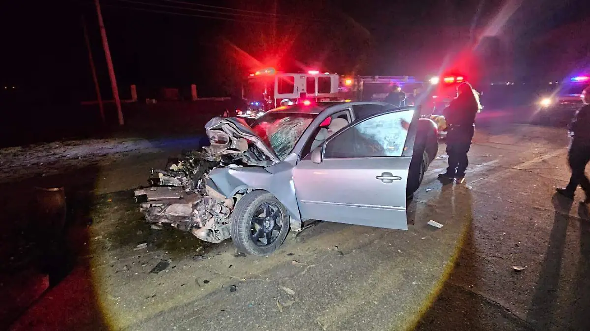 Herida en fuerte choque