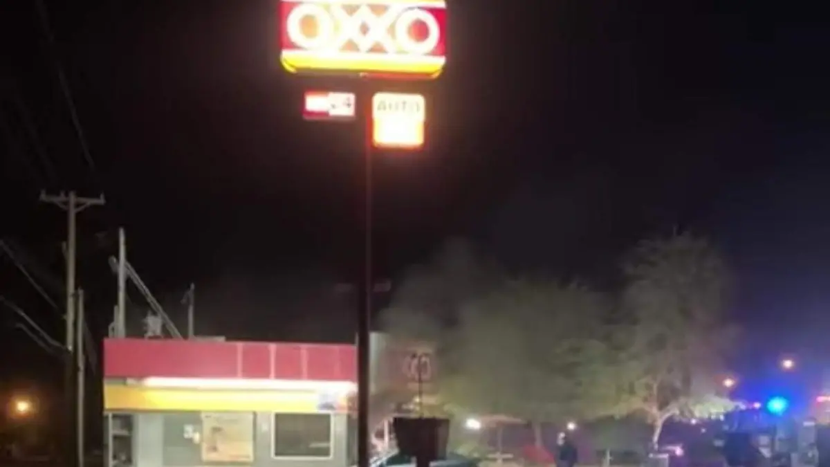 Incendian oxxo en san luis rio colorado
