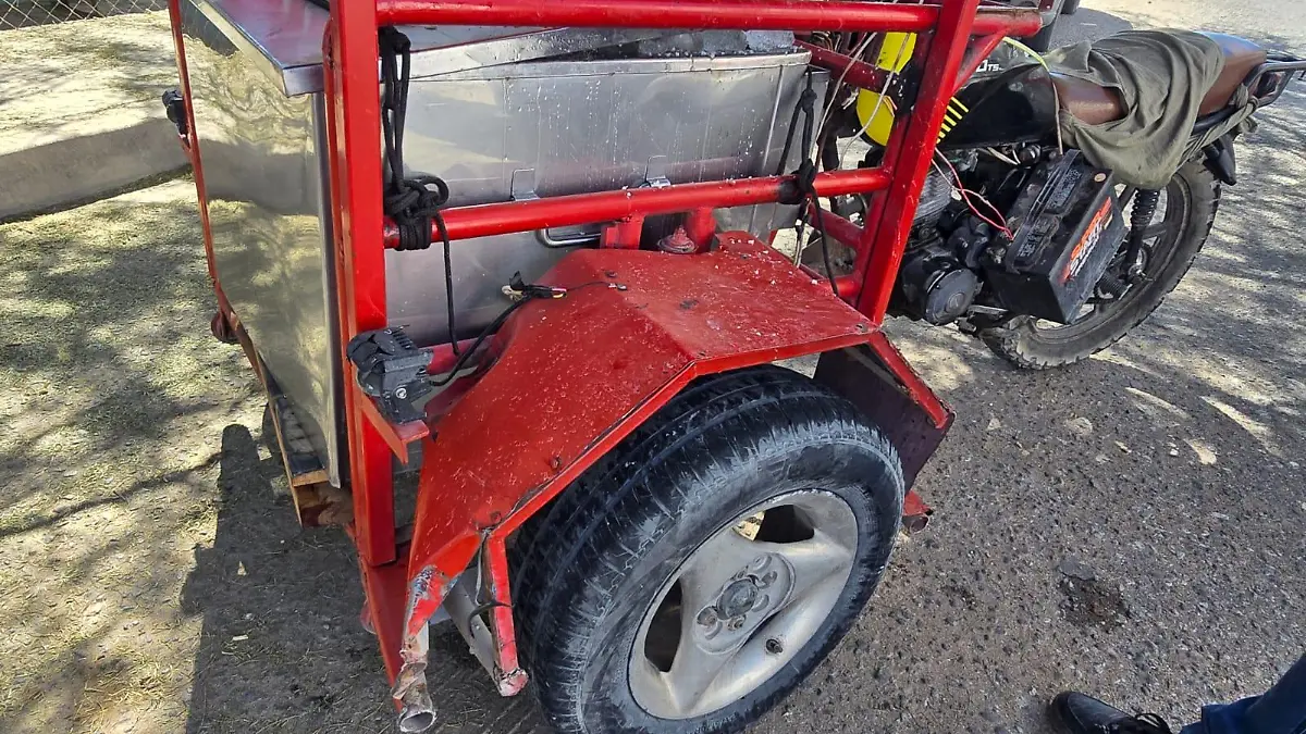 nevero lesionado al ser chocado